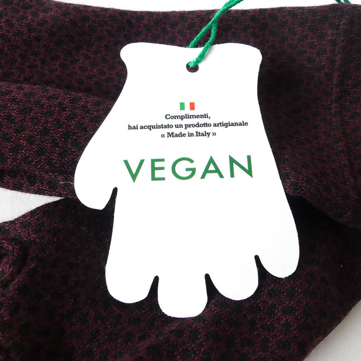 gants bordeaux motifs grain de riz