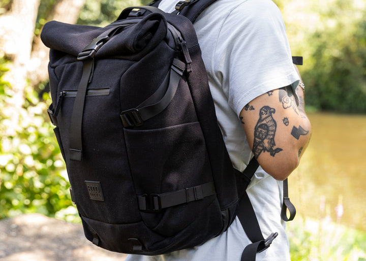 grand sac à dos de voyage en chanvre - écologique et vegan