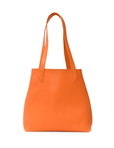 sac vegan en cuir orange
