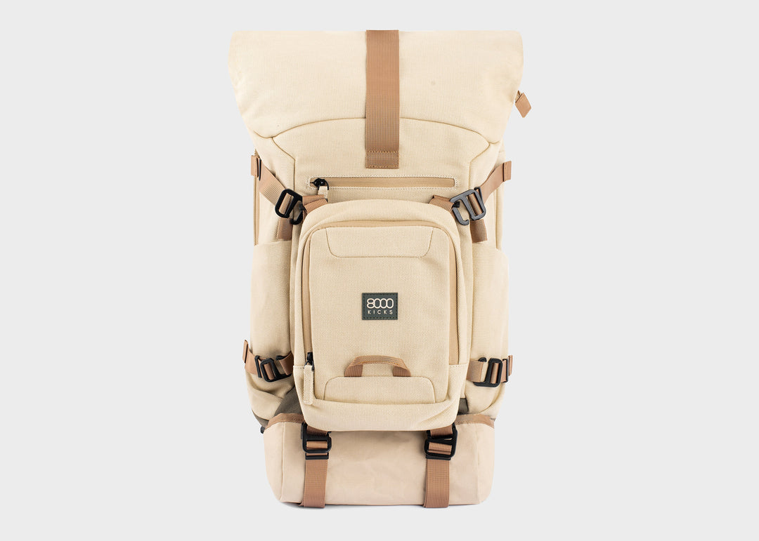 Grand sac à dos de voyage en chanvre écologique
