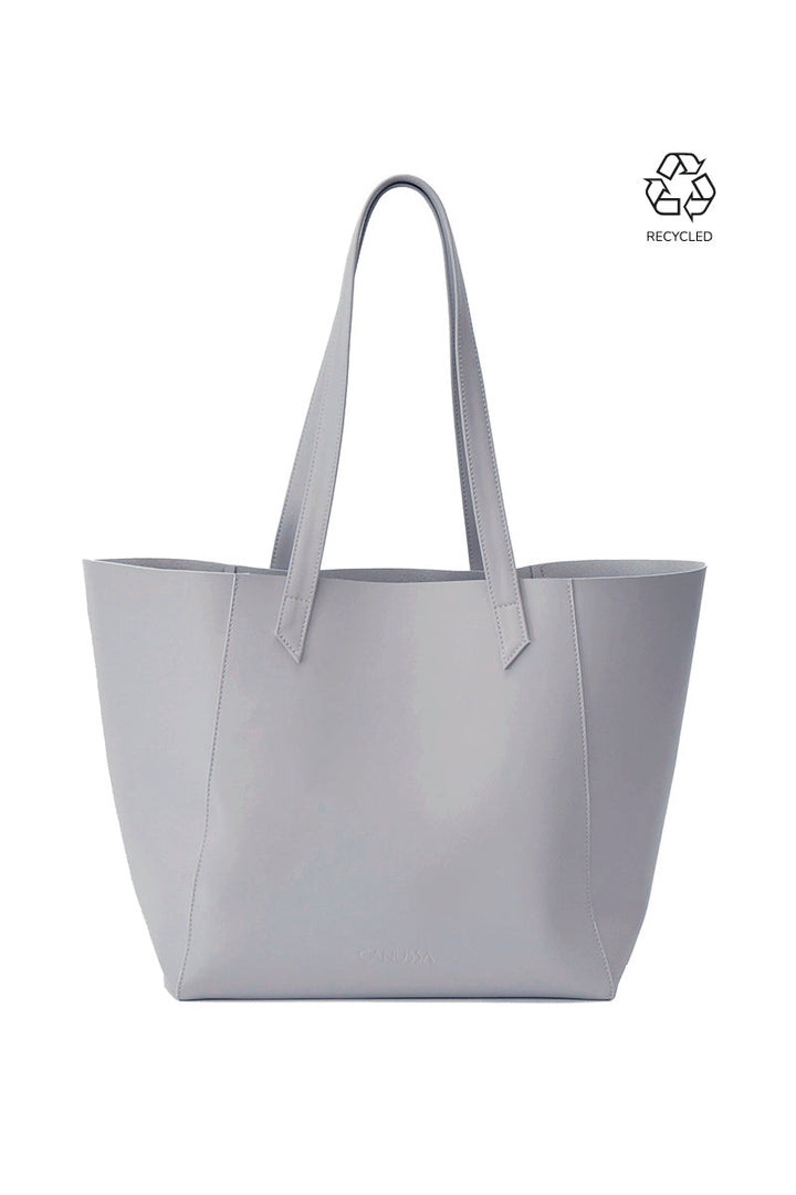 Bolso vegano versátil recicladogrand sac vegan gris clair