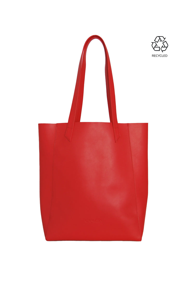 grand sac vegan rouge