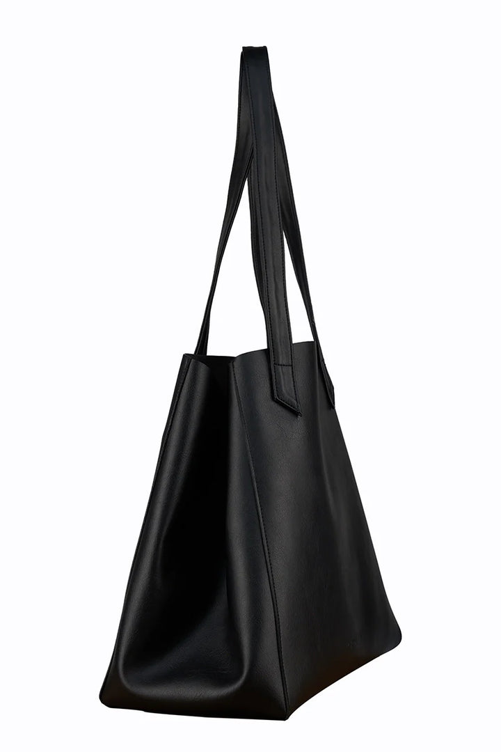 grand sac cabas noir vegan