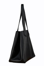 Charger l&#39;image dans la galerie, grand sac cabas noir vegan