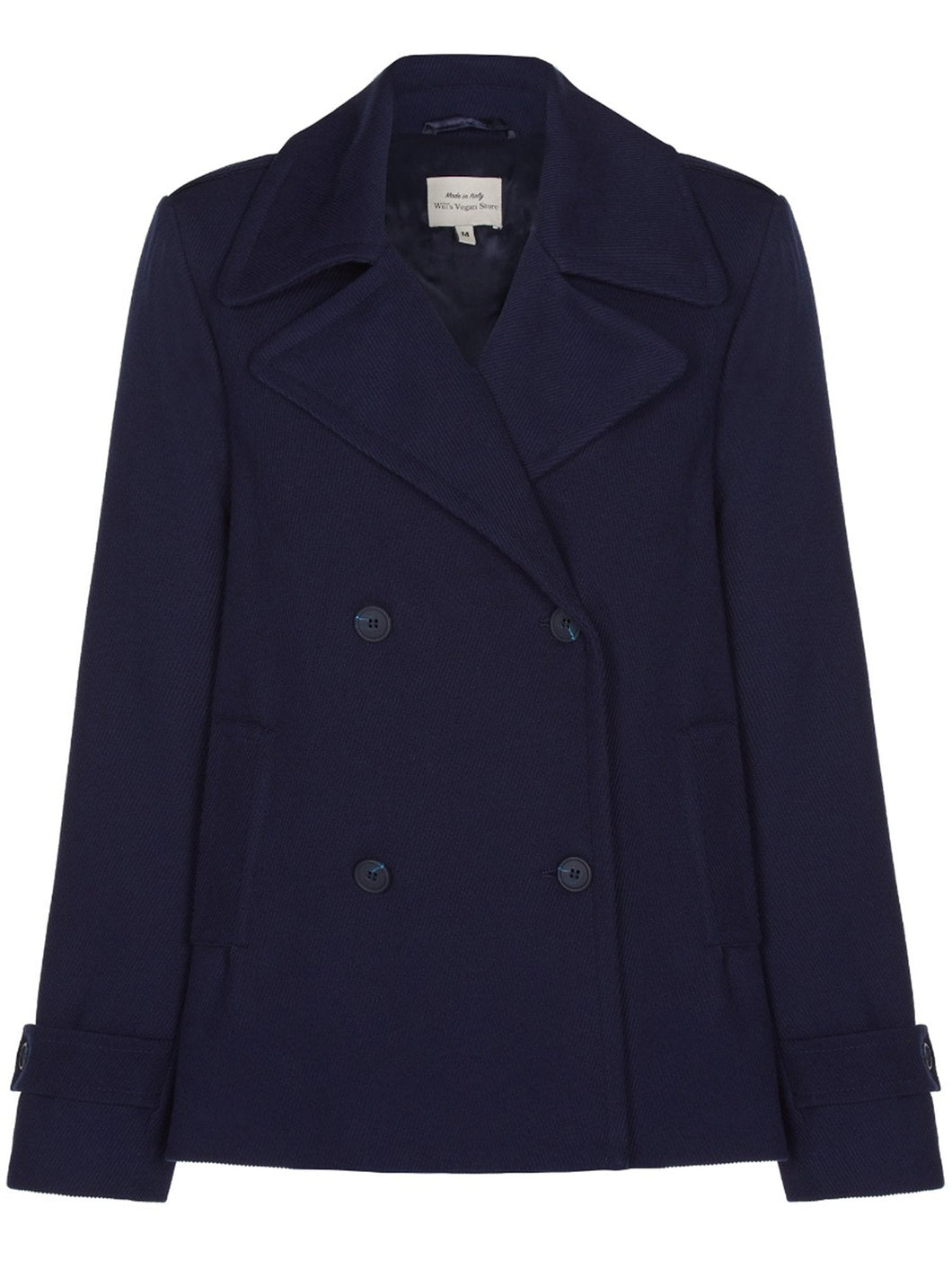 manteau caban bleu marine