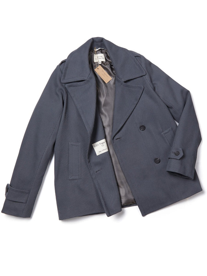 manteau caban gris
