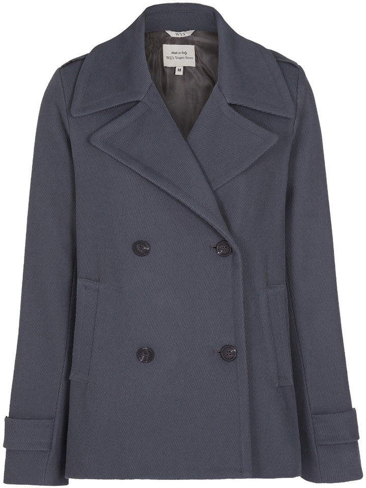 manteau caban gris