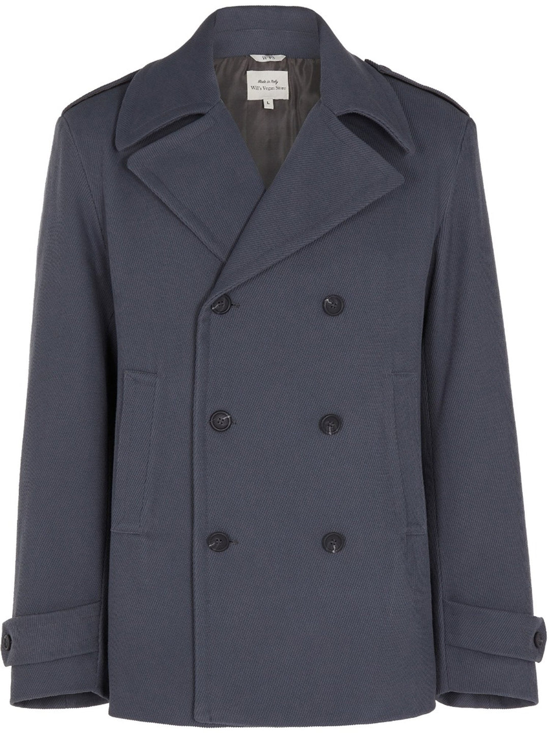 manteau caban gris homme