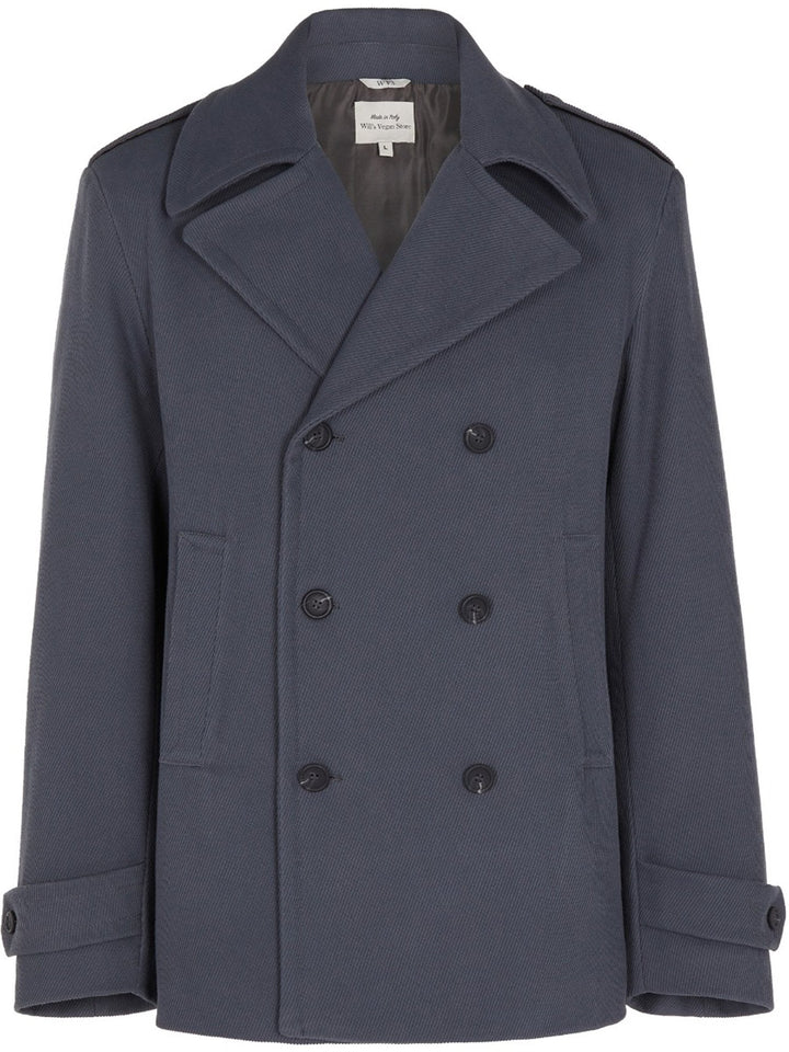 manteau caban gris homme