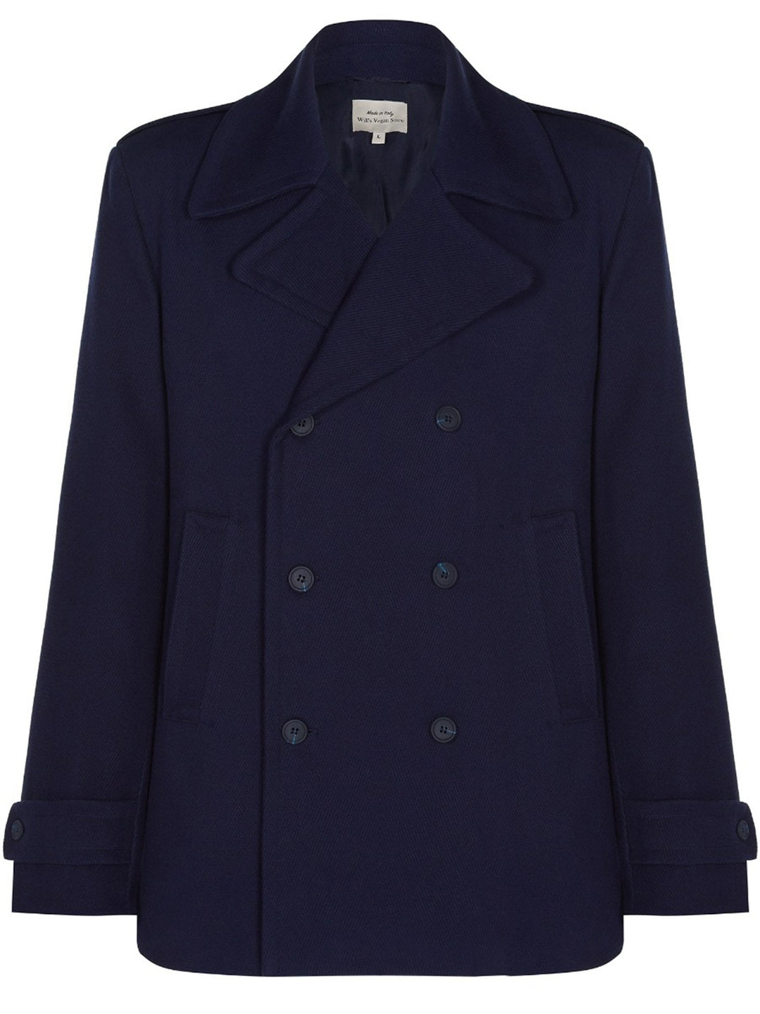 manteau caban pour homme bleu marine