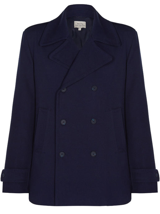 manteau caban pour homme bleu marine