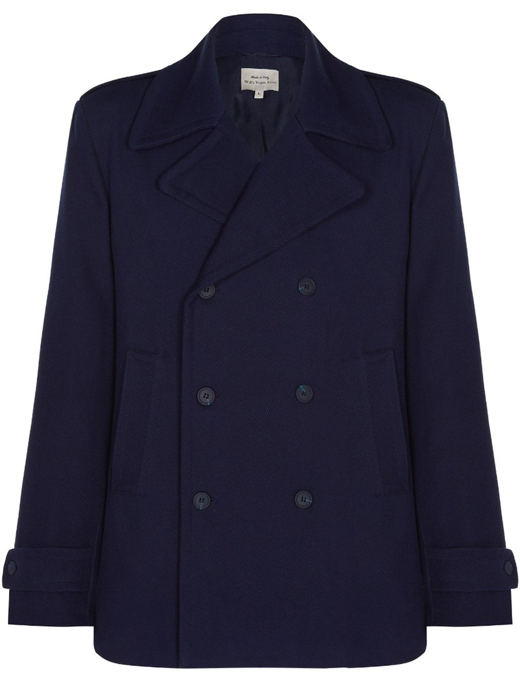 manteau caban pour homme bleu marine