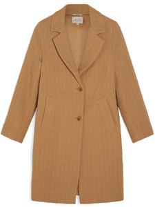 manteau vegan recyclé camel