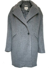 Load image into Gallery viewer, manteau vegan oversized gris