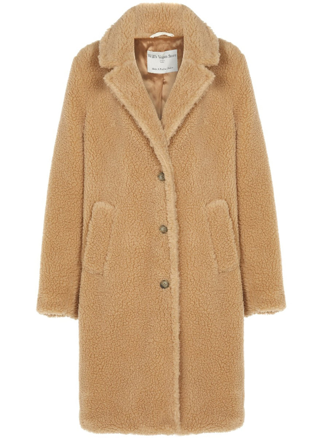 manteau vegan camel