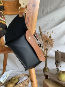 sacoche banane en cuir vegan de pomme