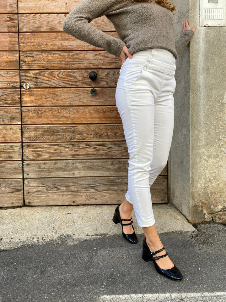 chaussure à talon avec deux brides