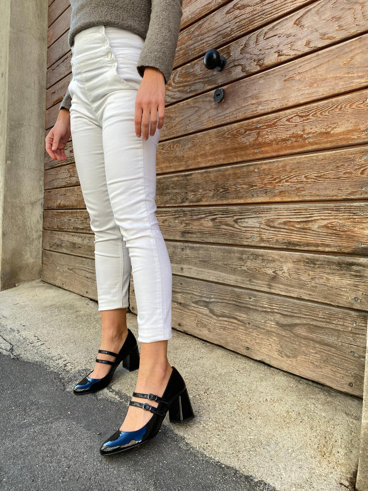 chaussures mary janes noir à talons