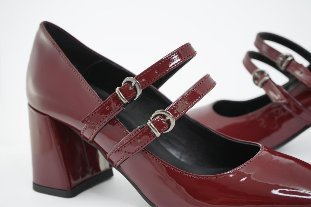 Mary jane à talons avec brides