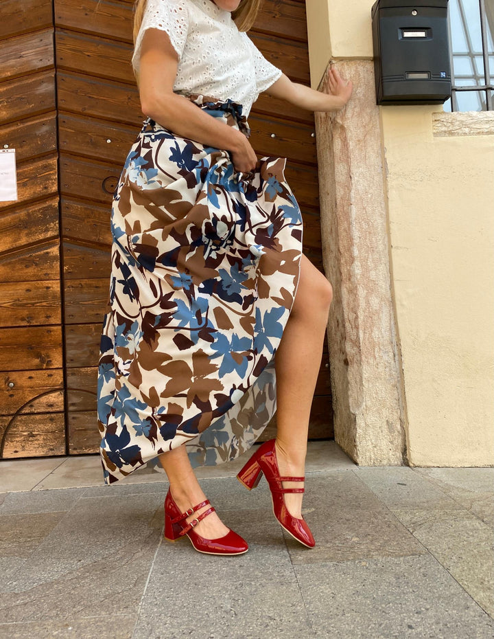 Mary Jane à talons rouge