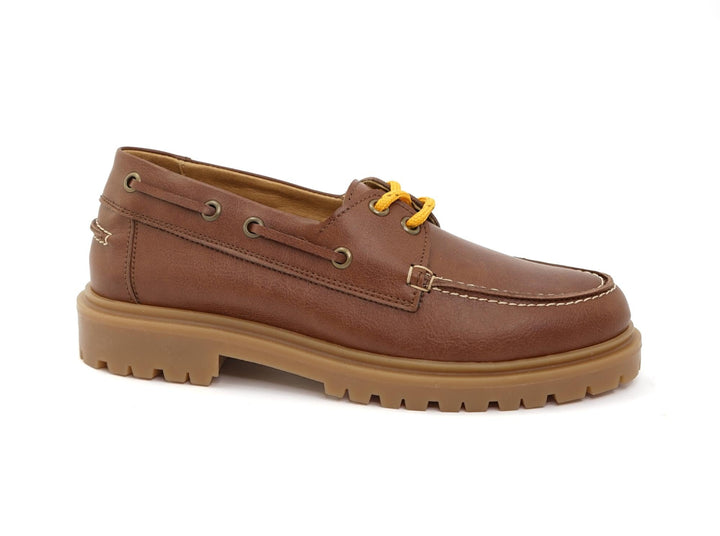 Mocassins bateau vegan Preppy marron