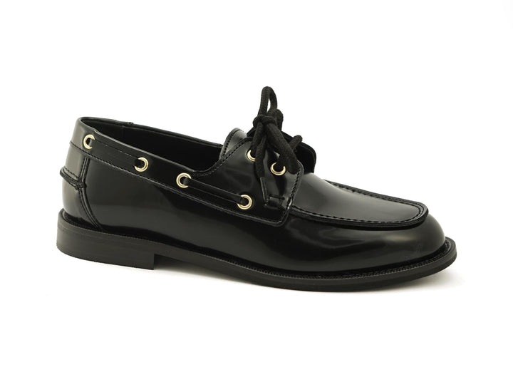 Mocassins bateau vegan Preppy noir