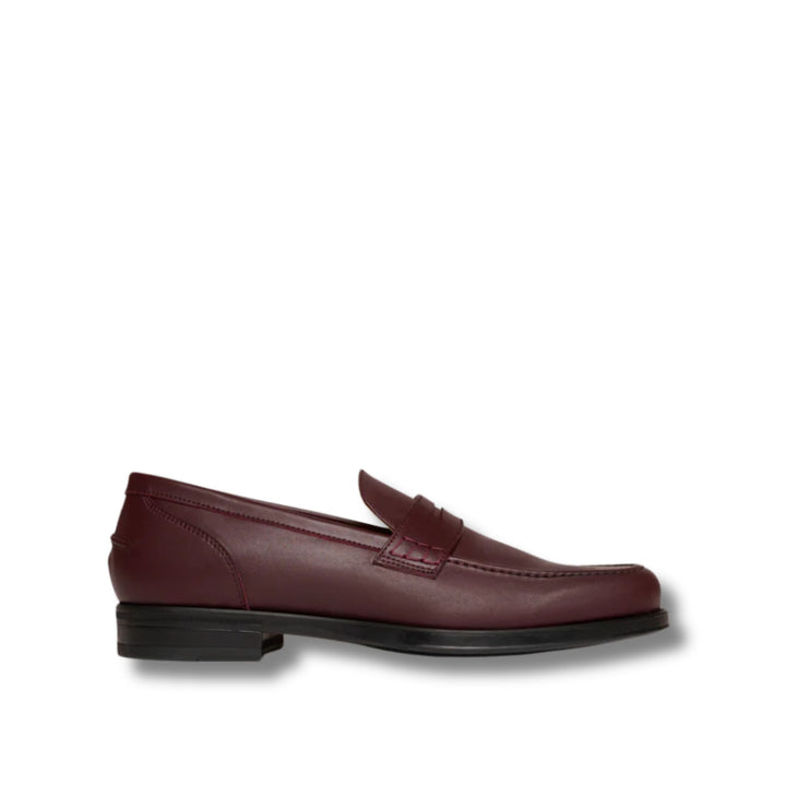 mocassins vegan homme bordeau