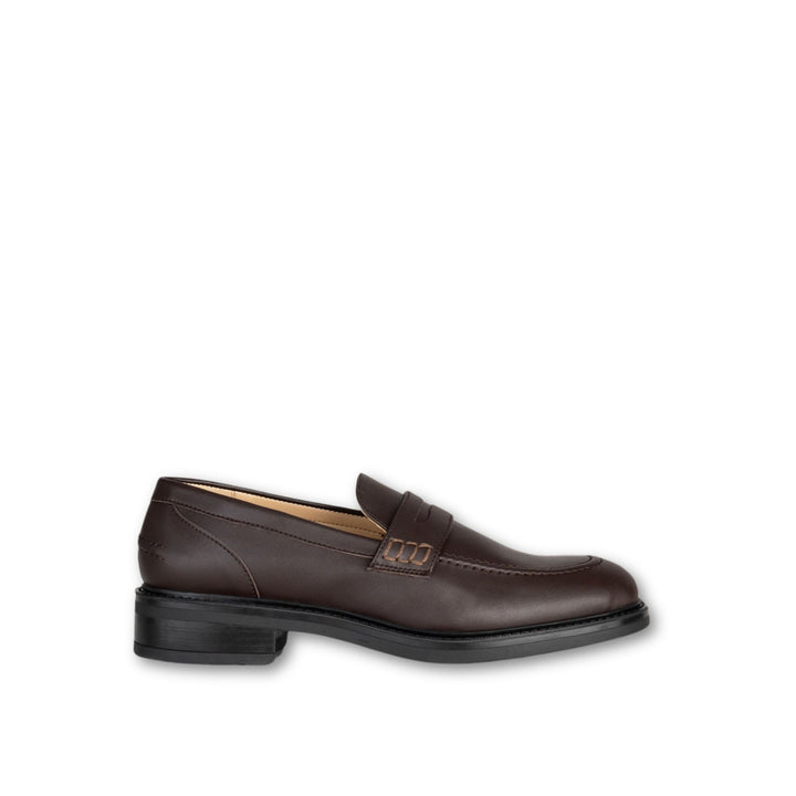 mocassins marron pour femme en cuir vegan