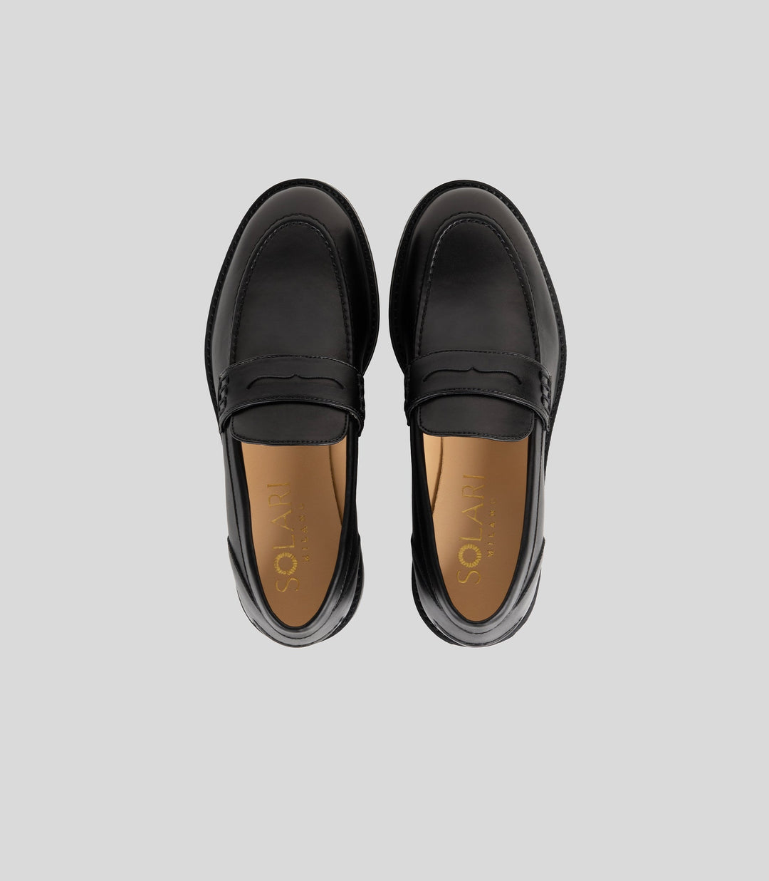 mocassins noir en cuir vegan femme