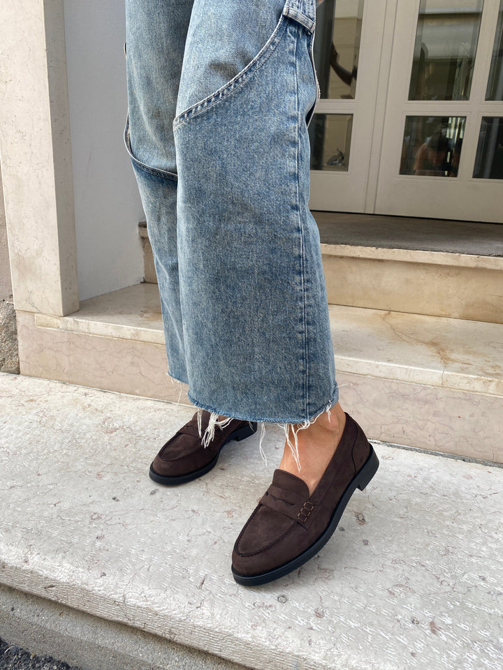 Mocassins Marron en Daim Vegan