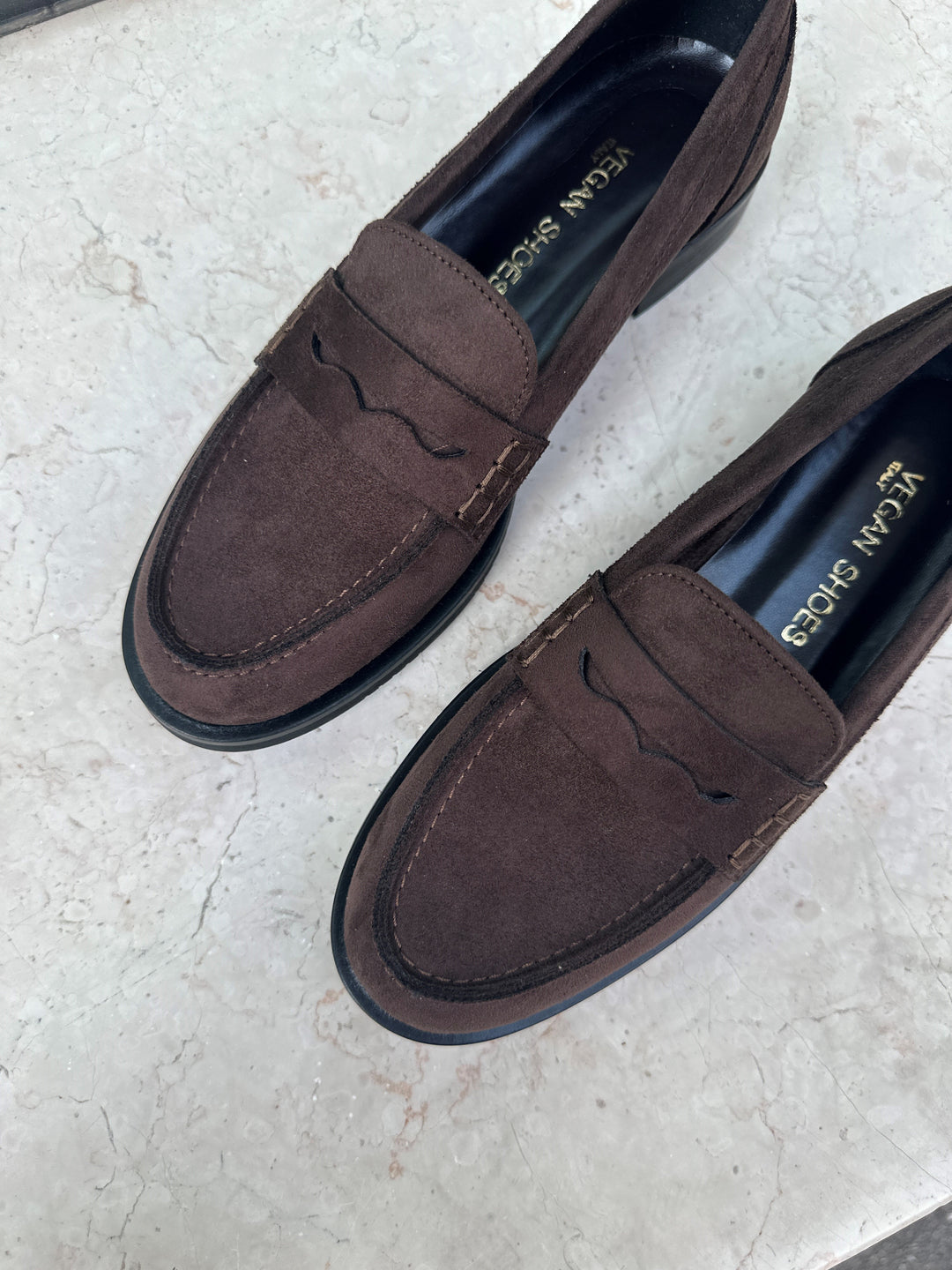 Mocassins Marron en Daim Vegan