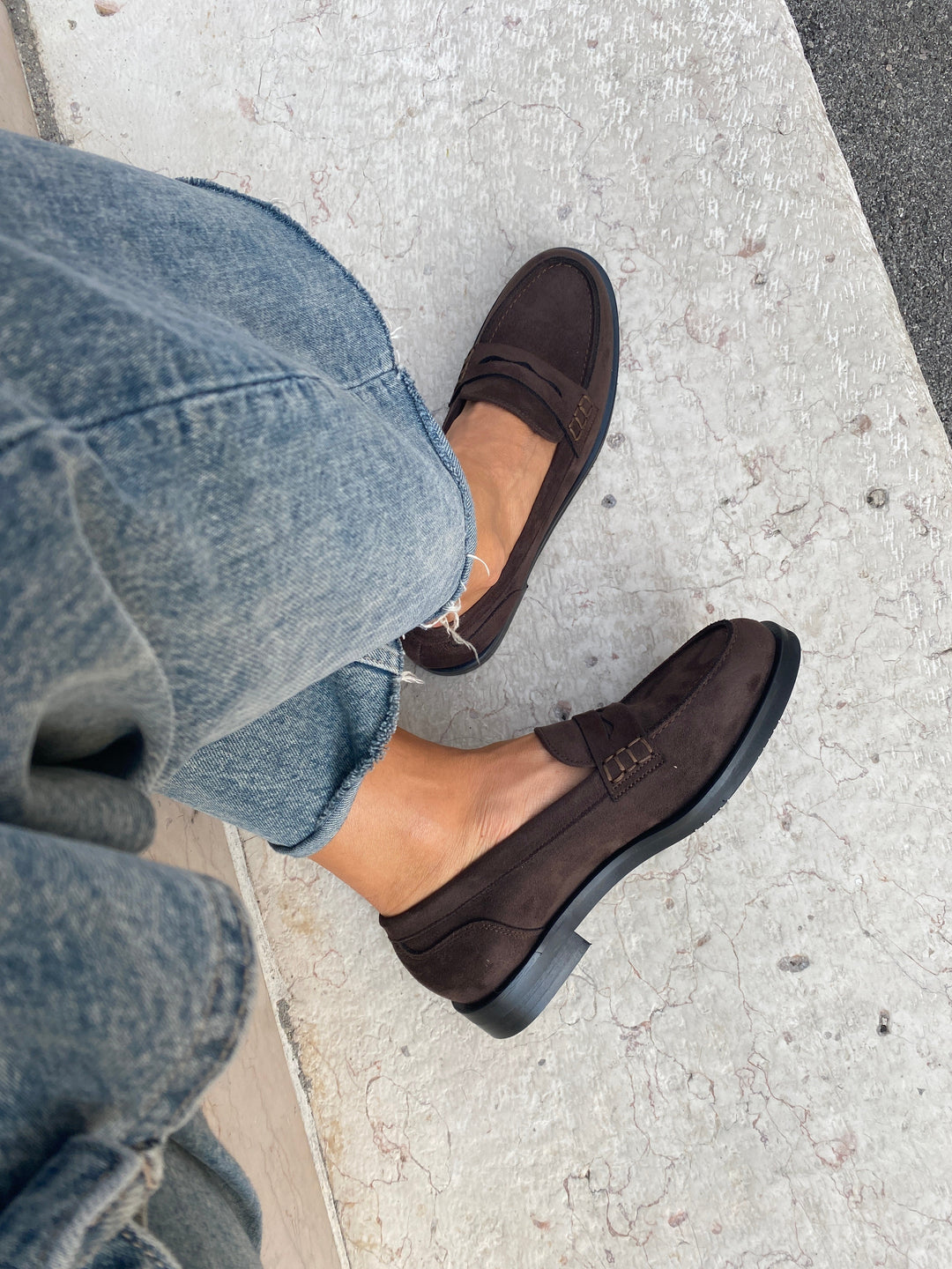 Mocassins Marron en Daim Vegan