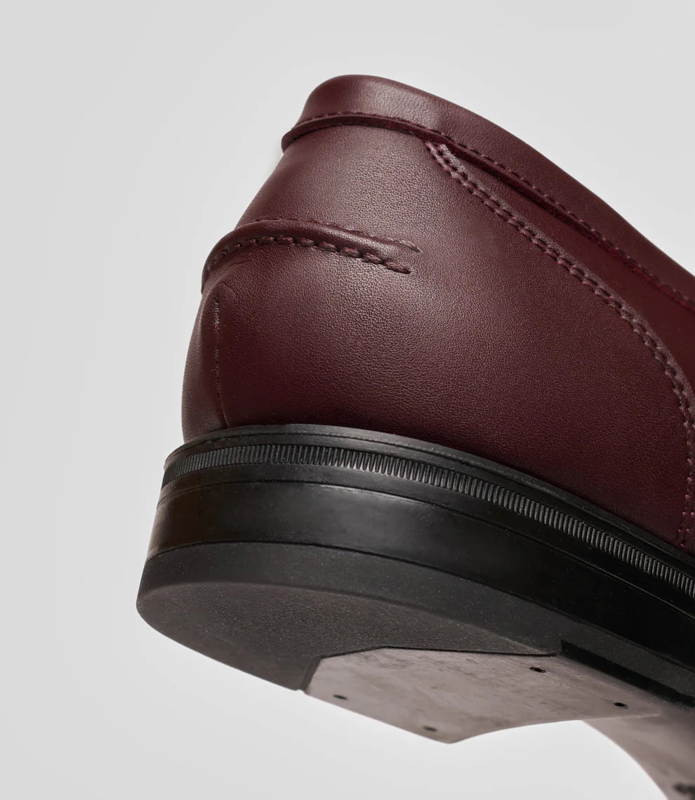 mocassins bordeau écoresponsable homme
