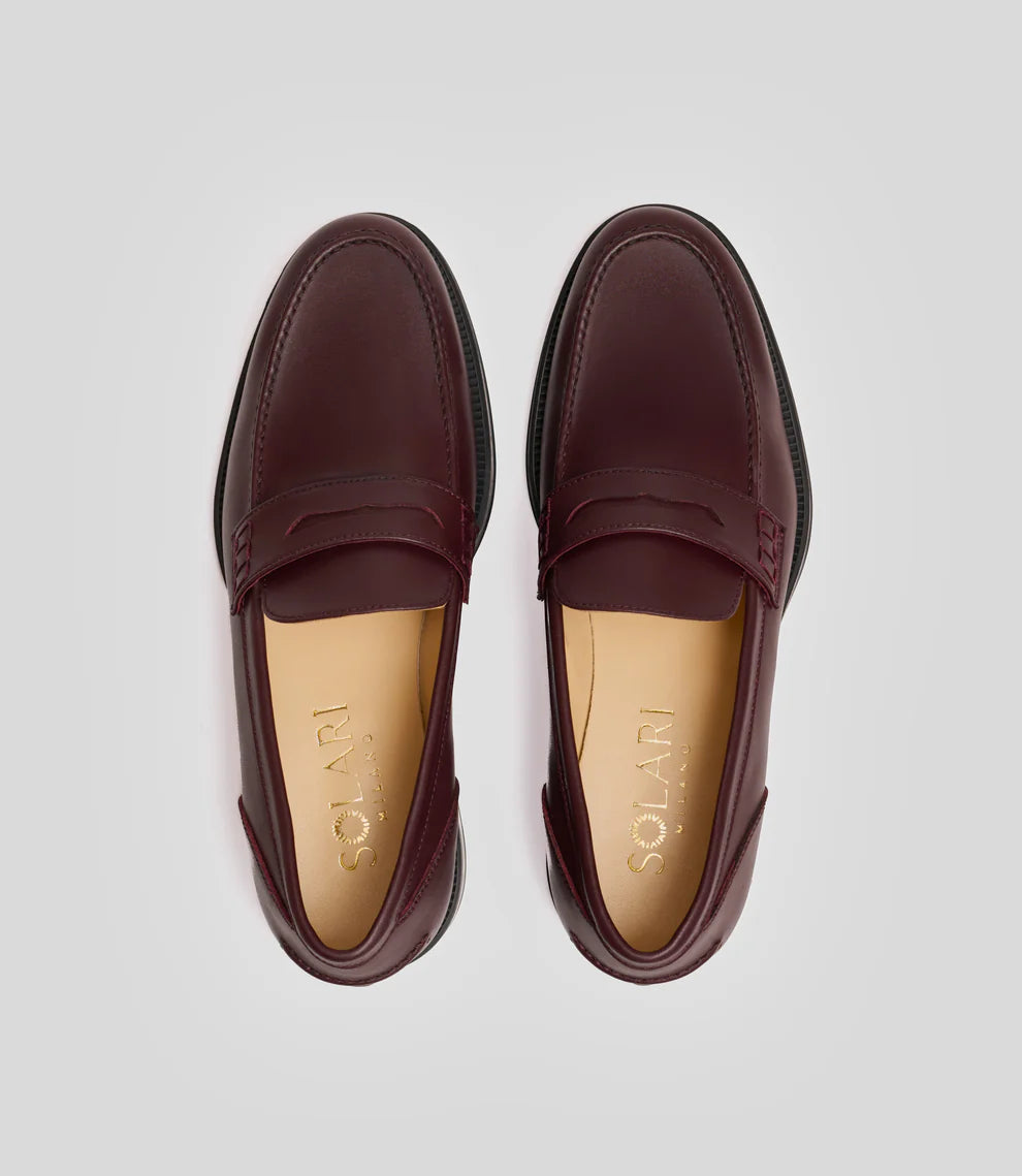 mocassins vegan bordeau homme