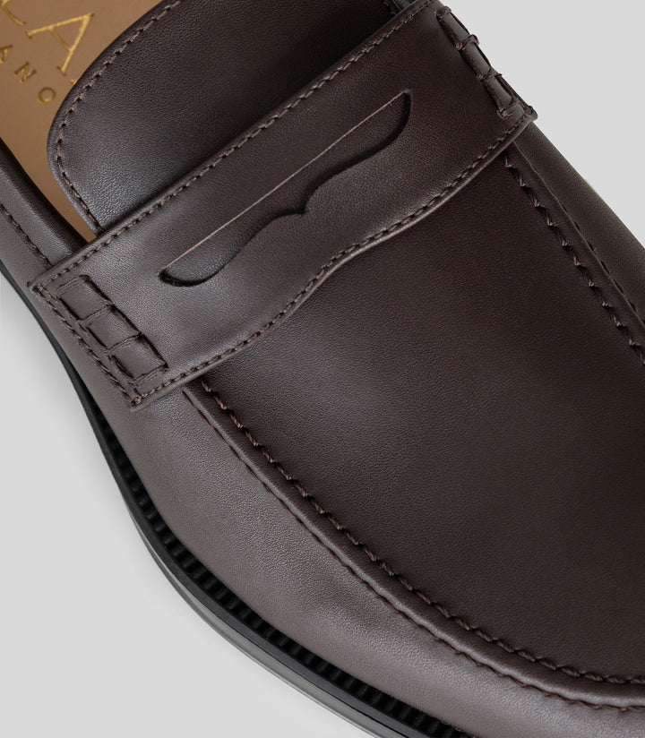 mocassins marron en cuir vegan pour homme