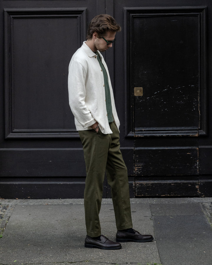 mocassins vegan homme marron en cuir 