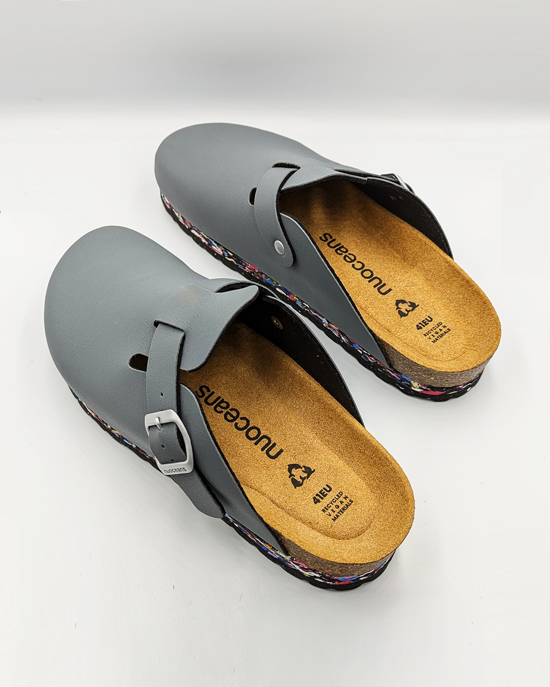 mules vegan grises