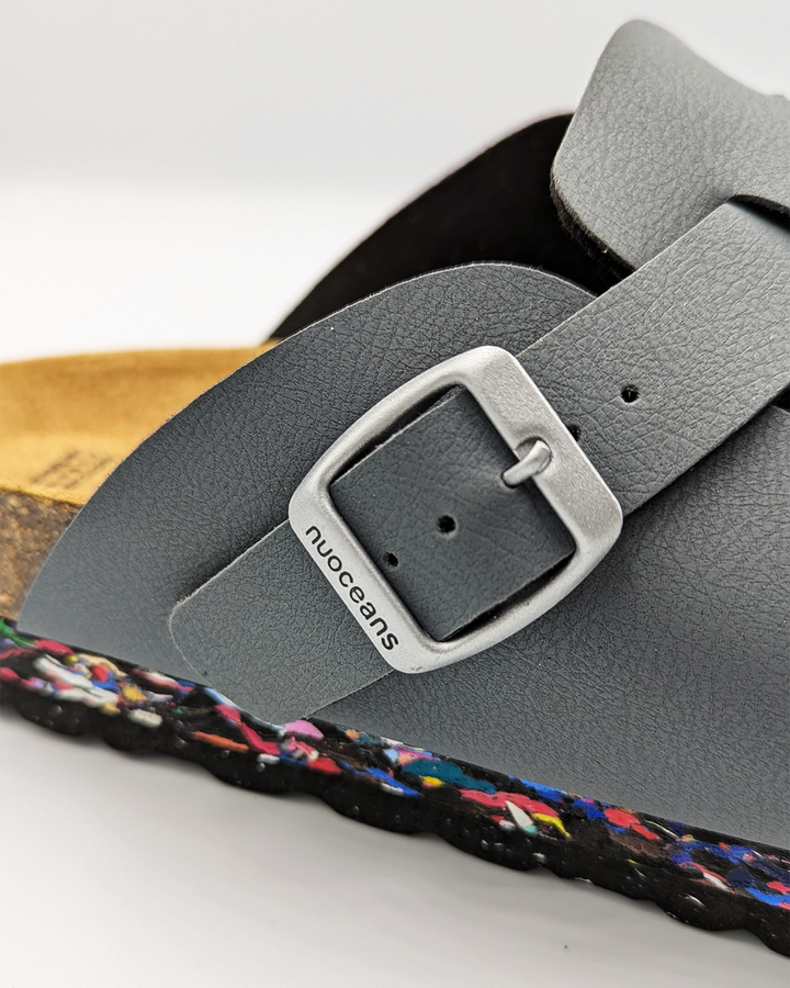 mules grise sans cuir