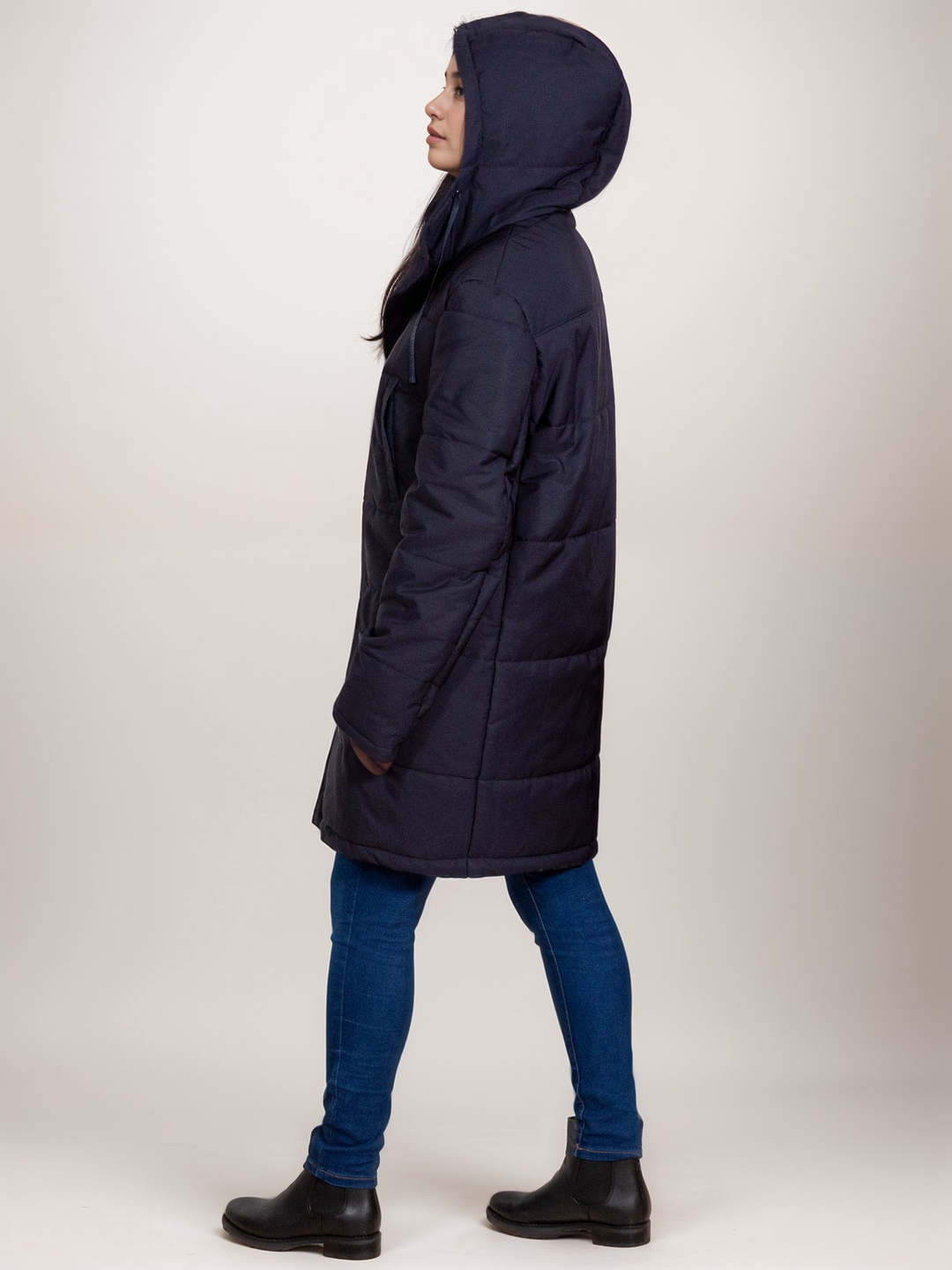 parka chaude à capuche pour femme