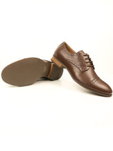 Charger l&#39;image dans la galerie, chaussures derbies vegan marron