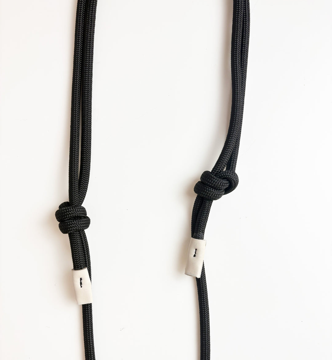 cordon pour téléphone vegan noir et crème