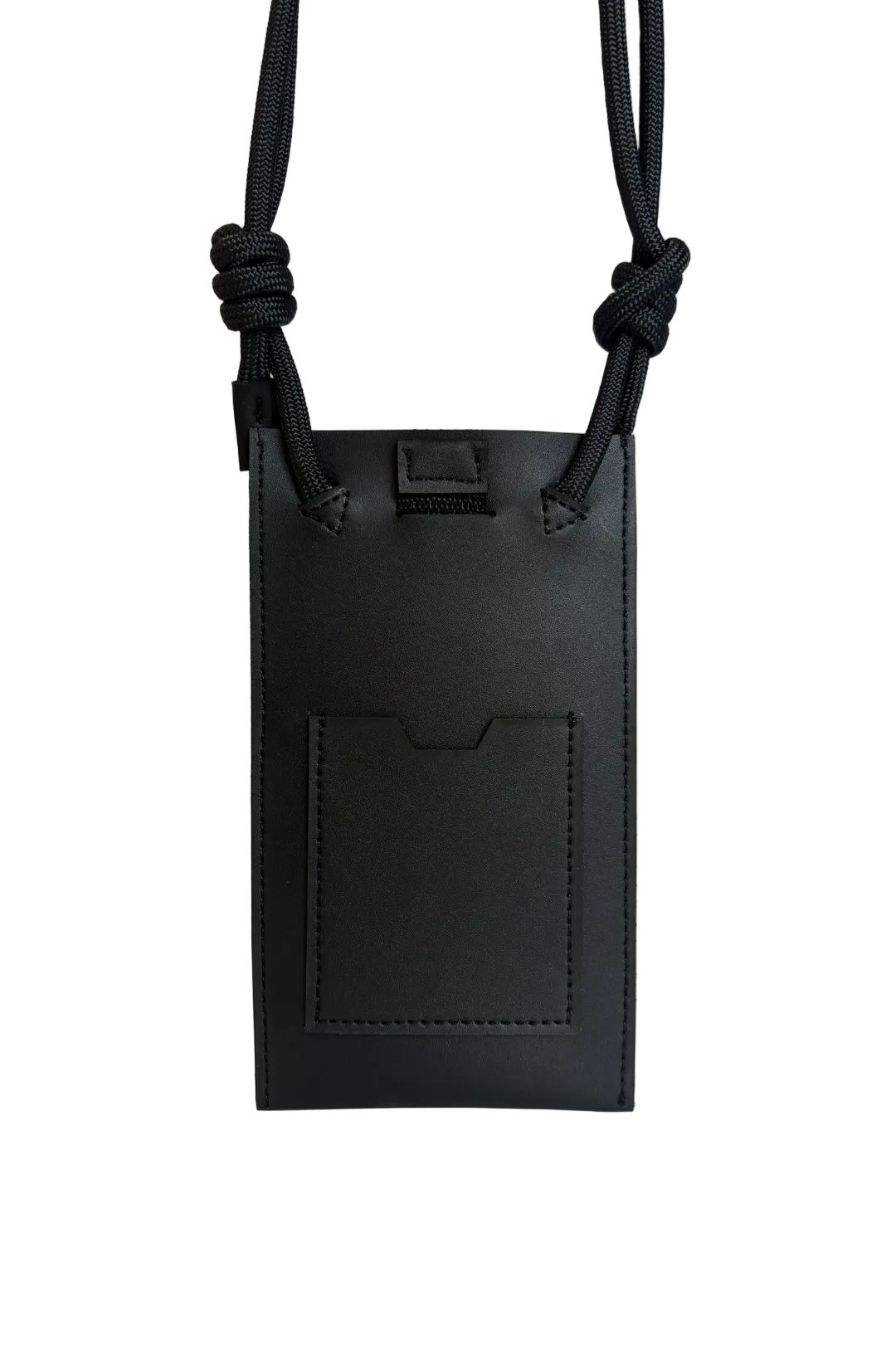 étui pour téléphone vegan noir en cuir de maïs