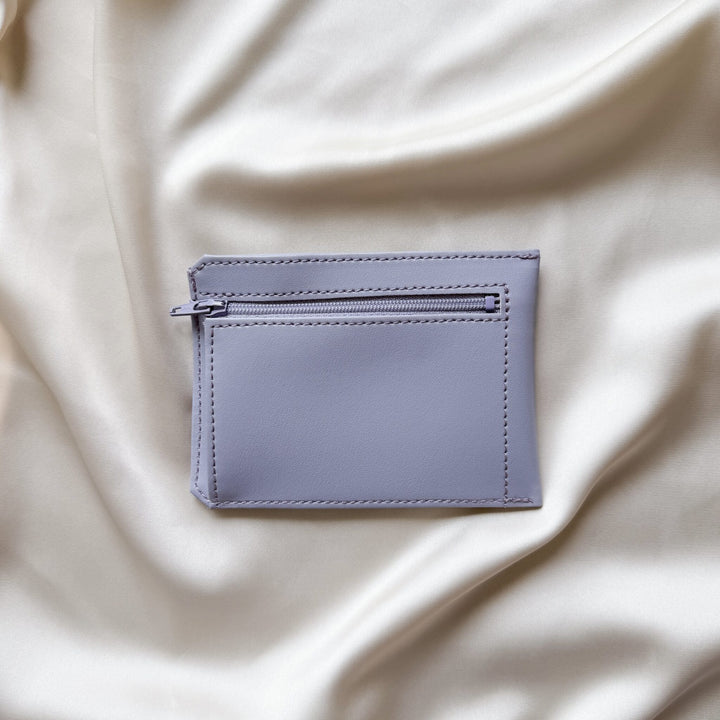 portefeuille en cuir vegan couleur Lila