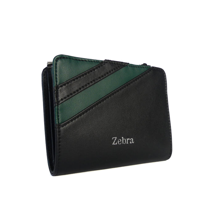 portefeuille en cuir vegan noir modulable