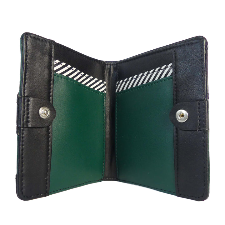 portefeuille en cuir vegan noir modulable