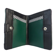 Charger l'image dans la galerie, portefeuille en cuir vegan noir modulable