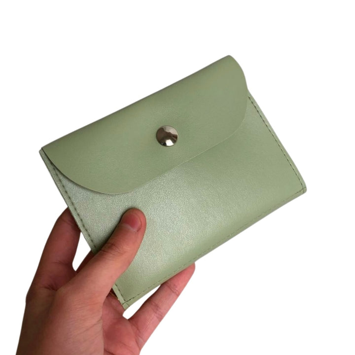 portefeuille vegan vert
