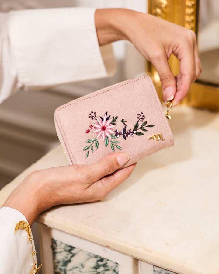 Portefeuille vegan Exquis Dame de Minuit Blush de la marque Minuit sur Terre