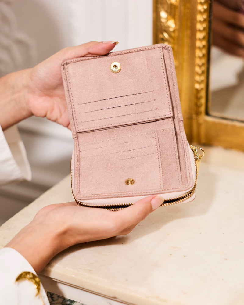Portefeuille vegan Exquis Dame de Minuit Blush de la marque Minuit sur Terre