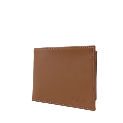 portefeuille en cuir vegan de raisin couleur marron caramel